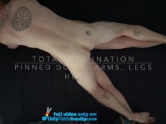 Sensual fuck with a total domination - pinned down and fucked