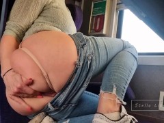 Exhib Risquée et Doigts dans le Train en Plein Jour ! 🔥💦