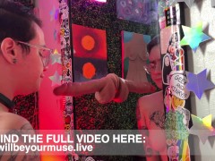 Thrusting Dildo Face Fuck