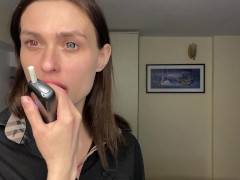 Smoking Mistress Spits In Your Face – Femdom POV Fetish