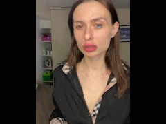 Mistress Points Down While Smoking – Obey Her Orders