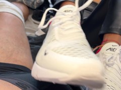 He fills my Nike sneakers with CUM 😈