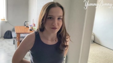 Молодой горячей студентки нечем было заплатить за квартиру, поэтому она позволила трахнуть ее