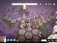 TWO BLONDIES VS TWO GIANT MUSCLE ORCS - LOOP QUEEN