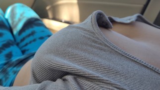 Gorgeous Stepsister with Big Tits in Public