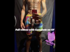 BBC teen milking cock in white socks