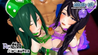 Reacting to Hentai MV | Crazy Re:Zero Orgy MV 😂
