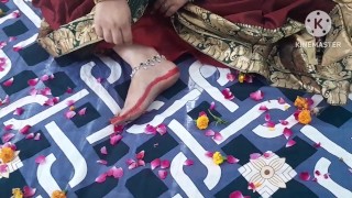 NEWLY MARRIED COUPLE CELEBRATE FIRST NIGHT IN HINDI