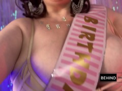 Behind the scenes for my birthday - Screenshot 6 of 16 - Bbw
