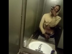 Quick Jackoff in the Mirror