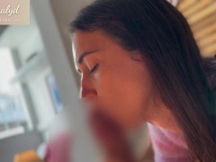 The most magical cumshot on the tongue