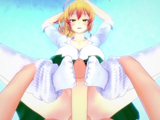 POV Hentai Footjob from Yame Yukana from Hajimete no Gal