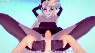 POV Hentai Footjob from Lilith from Hazbin Hotel