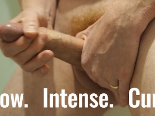 Thick Daddy Cock Cums Hard – Shaky Legs and Creamy Oozing Load