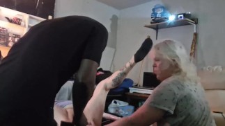 Naughty Dana and Mr. Pure Pleasure play with and eat twistedleenas pussy