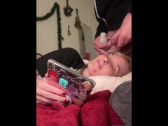 Amateur Cute Blonde Lets You Wreck Her Face - (Freeuse Facial Compialtion)