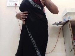 Indian Milf Striping Her Saree and playing with boobs - Screenshot 11 of 16 - Indian