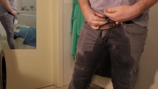 Male Desperation & Wetting - Please let me use the Toilet!!!