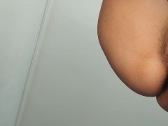 Sexy mom does housework naked. Hot Latina hairy pussy, big tits, big ass.