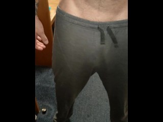 Danny K - Grey Joggers, Big Swinging Cock