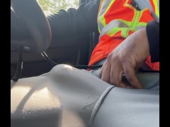 How can I drive when my dick is blocking the steering wheel