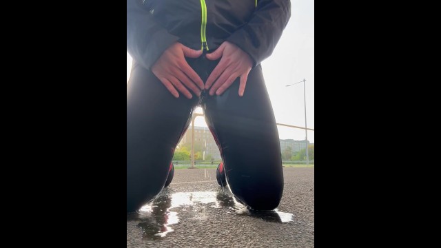 Pissing myself In yoga pants public embarrassment