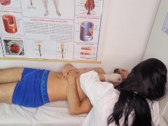 Erection during consultation with the nurse - Screenshot 3 of 16 - Nurse Fucks Patient