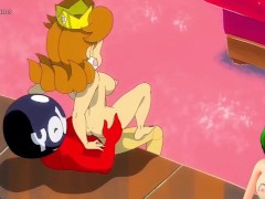 The princesses from Super Mario Bros decided to have an orgy