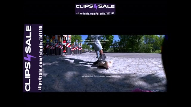 Preview clip Girl with her favorite shoes Nike Shox worn with nylons and the evil teddy bear