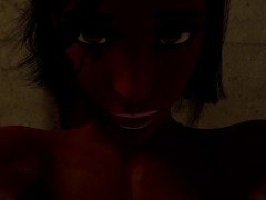 Bald Pussy Pharah Sucks Your Cock For Cum And Cowgirl Rides