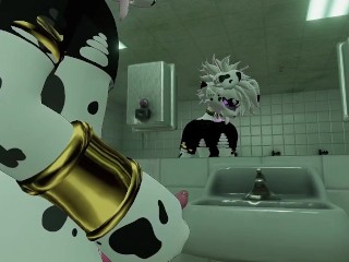 Puppy Boy Milks himself in a Public Bathroom :3 (Full Vid on Fansly)