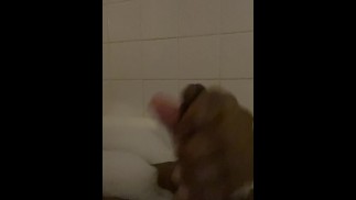 BBC Masturbating  In Bathtub