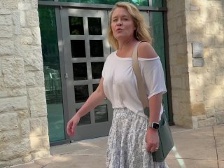 Public See Through Bouncing Boobs and Visible Nipples and Areolas