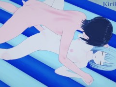 Yoisaki Kanade (short hair) and I have intense sex on the beach at night. - Project SEKAI Hentai