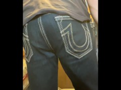 Desperate toilet piss #21 + big and small jean farts