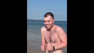 Barafundle bay Iceman swimmer 🥶🥶🥶