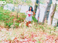 SOLO FEMALE BIKER FEMALE COSPLAY SKIRT GIVES BLOWJOB ON BIKE TRAIL RANDOM