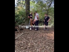 CUM WALK - I walk with a face full of cum in the street after taking 4 facials