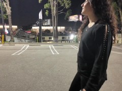 "Don't Get Caught" Public Iraian Teen First Date Sneaky Suck & Fuck Creampie