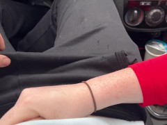 THE RISKIEST PUBLIC BLOWJOB - I Suck His Dick Down Busy Street And We Neariy Got Caught
