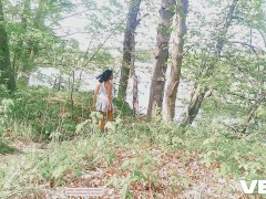 KOREAN SOLO FEMALE DOES PUBLIC COSPLAY SKIRT WALKING NUDE