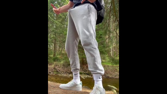 Straight Polish - German Master jerking off jerk mutual masturbation Deutsche cum cumshot public