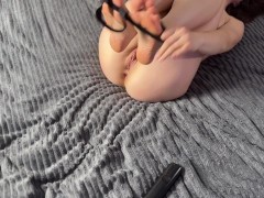 A stranger licks pussy after a party, and I fuck him in the ass with a strap-on