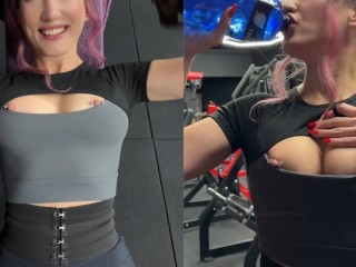 锻炼时，我被刺穿的完全可见——没有一个人注意到