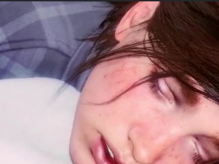 Mercy дрочит и грязные ноги разговаривают, Dina ревнует к траху Ellie, лысая киска Judy скачет на огромном дилдо