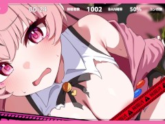 【アマナアライブ!!(体験版)実況】巨乳サキュバスが素人童貞君にパイズリ配信しちゃう。(スピードアクションエロゲー) 2/16