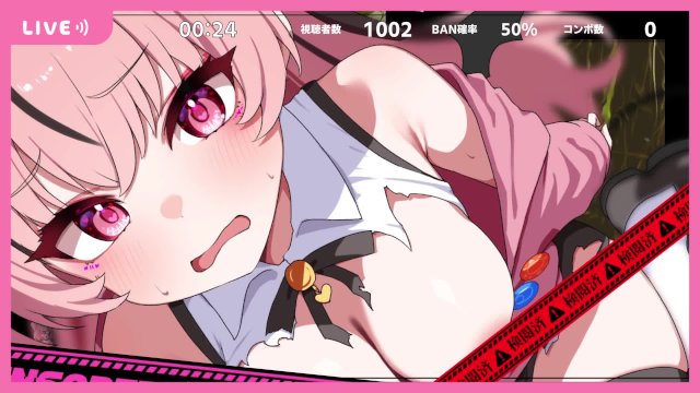 【アマナアライブ!!(体験版)実況】巨乳サキュバスが素人童貞君にパイズリ配信しちゃう。(スピードアクションエロゲー)