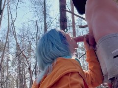 Deep in the Forest, Deeper in My Throat – He Cums In My Mouth As Romantic Birds Sing In The Forest