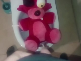 Большая плюшевая лисичка Писает #1