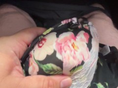 黒髪清楚系女子大生の黒色花柄レースブラに精液ぶっかけ - Screenshot 3 of 16 - Lingerie